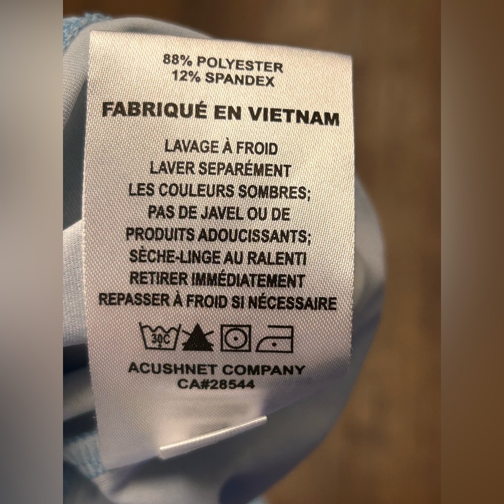 FootJoy Light Blue Clouds Pattern Performance Str… - image 6